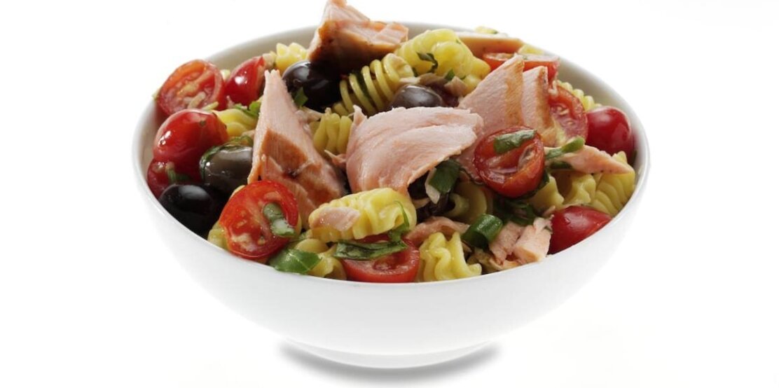 Sebzeli Somon Makarna