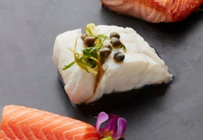 Winter landscape in the fjord