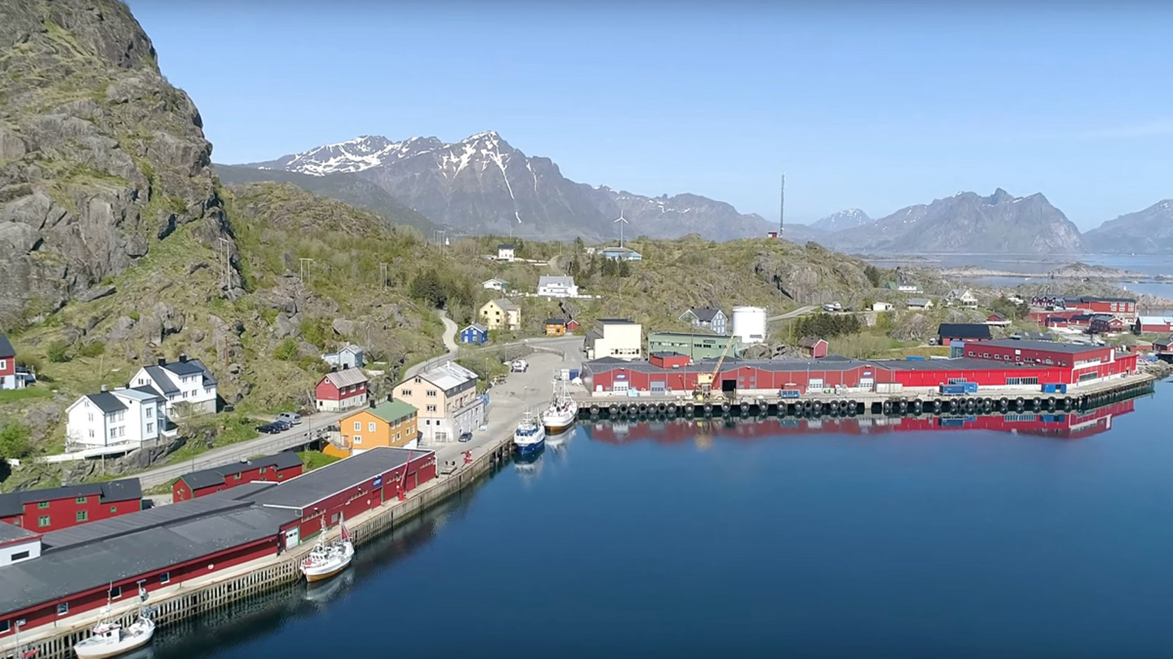 Overview of Stamsund in Lofoten