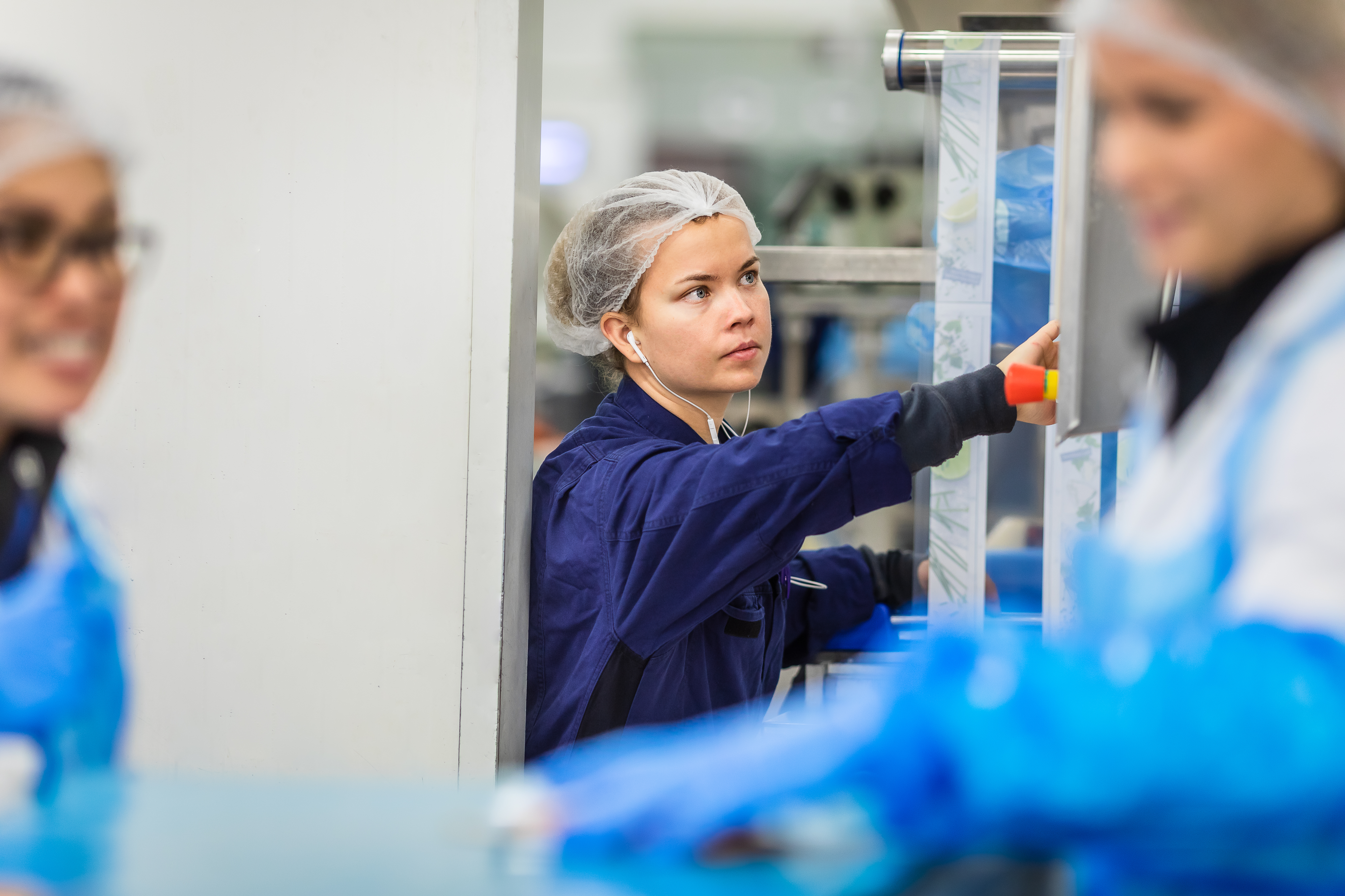 Employee at work at factory